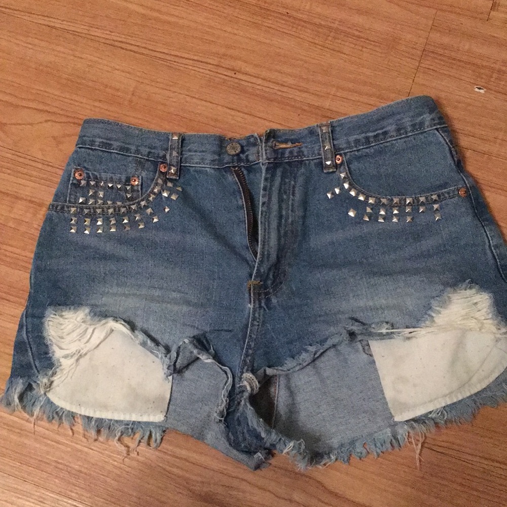 Studded shorts